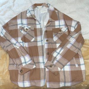 Aeropostale Women's Plaid Gingham Jacket
